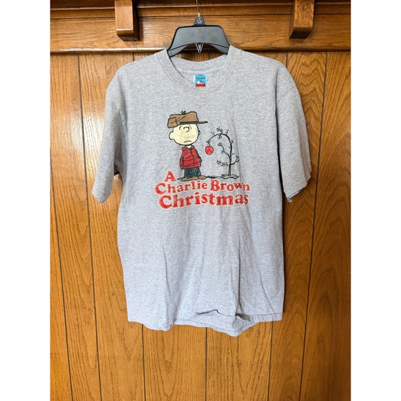 Peanuts by Schulz Other - Peanuts A Charlie Brown Christmas Graphic T-Shirt Mens Large Heather Grey Yazbek
